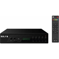 Alfatel DVB-168-9A Ψηφιακός Δέκτης Mpeg-4 HD με PVR
