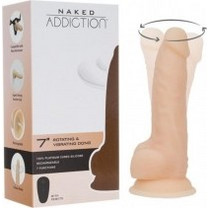 Naked Addiction Realistic Rotating 18cm Flesh