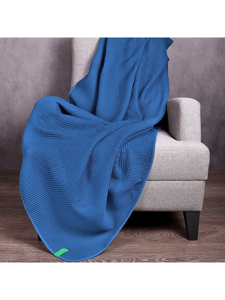 Κουβέρτα Καναπέ - Ριχτάρι Rainbow Blue Benetton Πολυθρόνα 140x190cm 100% Βαμβάκι
