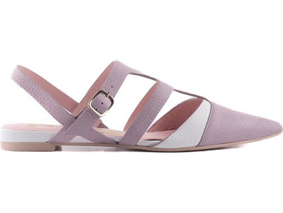 Flats Grainy 6518 blanco/lil