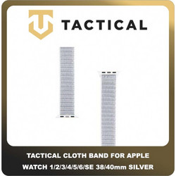 Tactical 536 Λουράκι Υφασμάτινο Silver (Apple Watch 38 / 40 / 41mm)