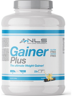 NLS Gainer Plus Vanilla Πρωτεΐνη Ορού Γάλακτος Όγκου Χωρίς Γλουτένη 2.3kg