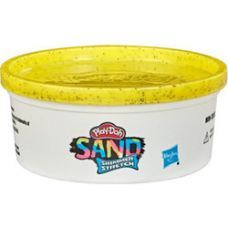 Hasbro Play-Doh Sand Shimmer Stretch Single Can Of Sparkly Κίτρινο F0102/F0106