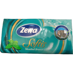 Zewa Softis Χαρτομάντιλα με Menthol 1τμχ
