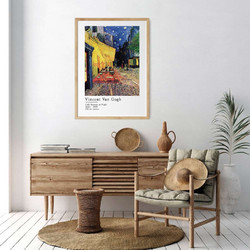 ΑΦΙΣΑ WALL-DESIGN CAFE TERRACE AT NIGHT-VAN GOGH 49516 (PVC/PLEXIGLASS ΧΡΩΜΑ ΦΥΣΙΚΟΥ ΞΥΛΟΥ) 40x60cm