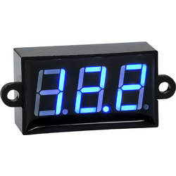 GloboStar(R) 79987 Όργανο Μέτρησης Τάσης Βολτόμετρο με Οθόνη LED Display DC 3.5 έως 30V Μπλε Μ5.5 x Π1.5 x Υ2.5cm 79987