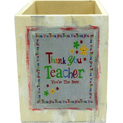Μολυβοθήκη ξύλινη για δασκάλα/ο thank you