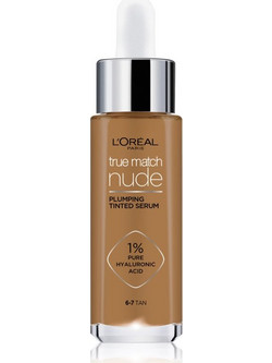 L'Oreal Paris True Match Nude Plumping Tinted Serum 6-7 Tan Liquid Make Up 30ml