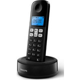 Philips D1611B Ασύρματο Τηλέφωνο με Ανοιχτή Ακρόαση Μαύρο