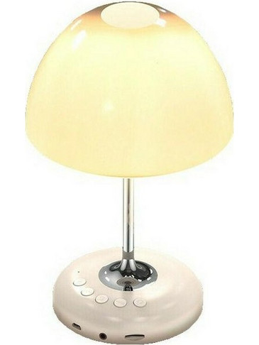 883655 Πορτατίφ LED Μπεζ Ασημί Φ14xΥ22.7cm