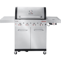 Char-Broil Professional Pro S 4 Ψησταριά Υγραερίου με 4 Εστίες και Πλαϊνό Μάτι 9.38kW Επιφάνειας 77.2x44.5cm
