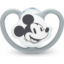 Nuk Space Disney Ανατομική Ορθοδοντική Πιπίλα Σιλικόνης 6-18m Mickey