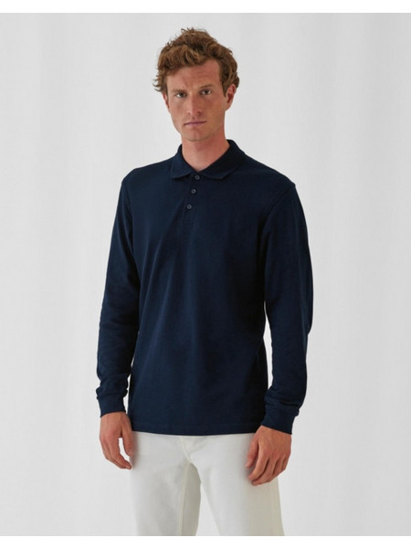 Polo Μπλούζα Μακρύ Μανίκι - 100% Βαμβάκι Navy