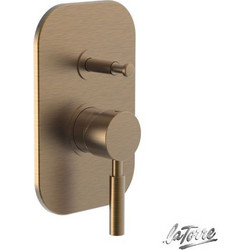 ΜΙΚΤΗΣ ΕΝΤΟΙΧΙΣΜΟΥ ΜΠΑΝΙΟΥ LATORRE NEW TECH 12050R ΜΠΡΟΝΖΕ 2 ΕΞΟΔΩΝ