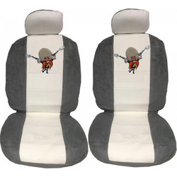 Warner Bros Ημικαλύμματα Μπροστινά Yosemite Sam Grey / White 4τμχ