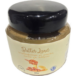Butter Land αμυγδαλοβούτυρο με μέλι, μπανάνα & κανέλα χωρίς ζάχαρη & αλάτι 500 γρ