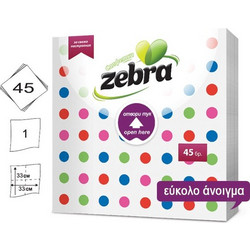 Σετ 45 χαρτοπετσέτες Τελίτσες 33x33cm - 100% κυτταρίνη
