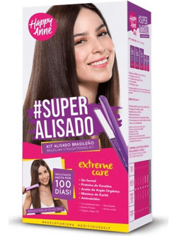 Happy Anne Extreme Care Super Alisado Brazilian Kit Σετ Ισιωτικής Θεραπείας Μαλλιών για Όγκο