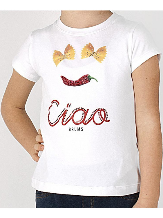 Brums Viaggio Italiano Παιδικό T-Shirt Κοντομάνικο Λευκό BGFN021-932