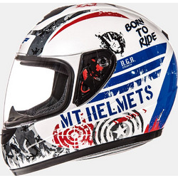 MT Thunder Sniper Junior White / Blue / Red Κράνος Μηχανής Full Face 1450gr