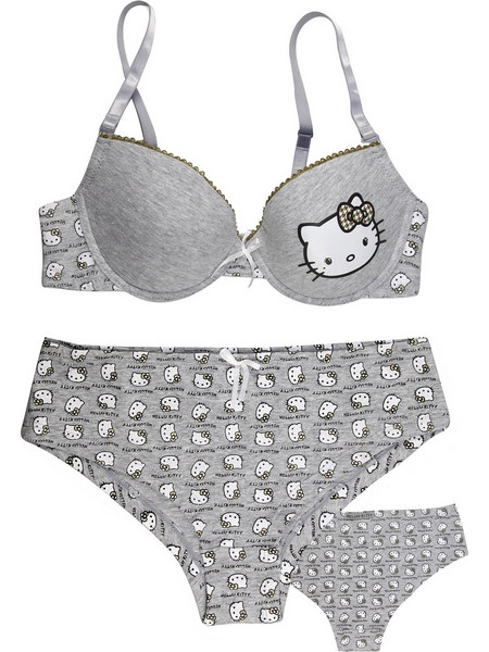 Σετ Hello Kitty Γκρι Γκρι