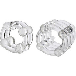 CalExotics Colt Enhancer Rings Σετ Ελαστικά Δαχτυλίδια Πέους Σιλικόνης Διαφανή 5τμχ