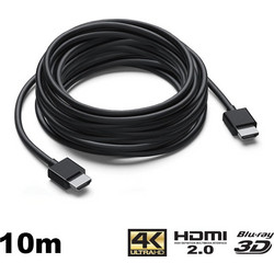 Lineme Καλώδιο HDMI 2.0 HDMI Male to HDMI Male 10m Black 12-05011