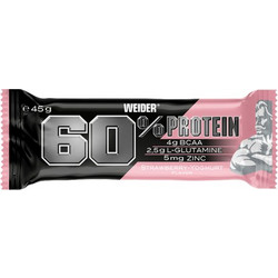 Weider 60% Protein Bar Strawberry & Yogurt 45gr 24τμχ