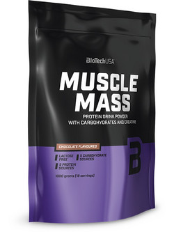 Biotech USA Muscle Mass Vanilla Πρωτεΐνη Ορού Γάλακτος Όγκου Χωρίς Λακτόζη 1kg