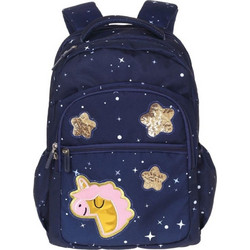 Lyc Sac One Unicorn Stars Σχολική Τσάντα Πλάτης Γυμνασίου - Λυκείου Μπλε 21026