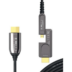 Pulse-Eight Καλώδιο HDMI 2.0 HDMI Male to HDMI Male 50m Black