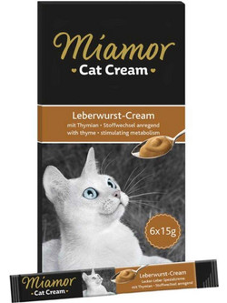 Finnern Miamor Adult Cream with Liver 6x15gr