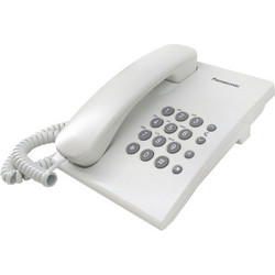 Panasonic KX-TS500EX Ενσύρματο Τηλέφωνο για Ηλικιωμένους Λευκό