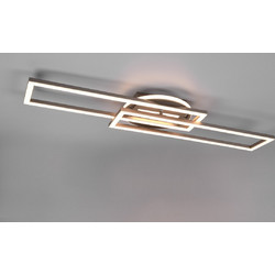 Φωτιστικό Σαλονιού Πλαφονιέρα Twister LED 30W 2700 - 6000K 4500Lm IP20 Μέταλλο Νίκελ Ματ Reality