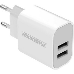 Rockrose Casa A2 Φορτιστής Χωρίς Καλώδιο με 2 Θύρες USB-A Power Delivery White