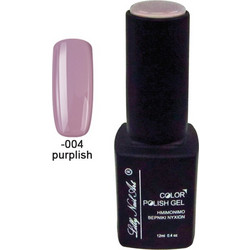 Lilly Nail Art Color Gel Purplish Ημιμόνιμο Βερνίκι Νυχιών 12ml