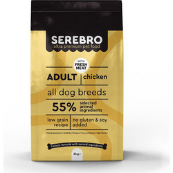 SEREBRO Adult All Breeds No Gluten Chicken 2kg