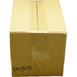 Χαρτοκιβώτια καφέ (κραφτ) 3φ 20 τεμ. 20 x 15 x 15 εκ
