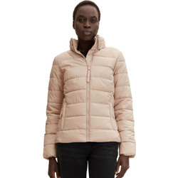 Tom Tailor Γυναικείο Μπουφάν Χειμωνιάτικο Puffer Κοντό Nude 1031313-26353