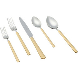 Μαχαιροπίρουνα Σε Βαλίτσα Vintage (Σετ 72Τμχ) 00534 Gold-Silver Herdmar 72 τμχ Ατσάλι,Ξύλο
