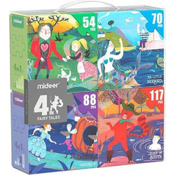 Παιδικό Puzzle Mideer Παραμύθια 54 + 70 + 88 + 117 Κομμάτια