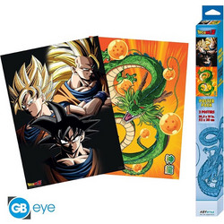 Σετ 2 αφίσες DRAGON BALL - Set 2 Chibi Posters - Goku + Shenron (52x38) GBYDCO093