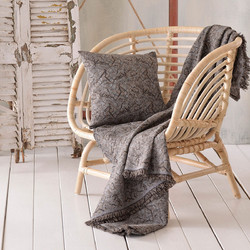 Rythmos Ριχτάρι Τριθέσιου Καναπέ 180x280 Xaviera Grey-Brown
