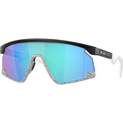 Oakley OO9280 03 Γυαλιά Ηλίου Μάσκα Κοκάλινα Μαύρα με Μπλε Καθρέπτη Φακό