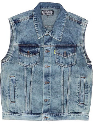 Αμάνικο Τζιν Μπουφάν Denim Vest Stonewashed blue