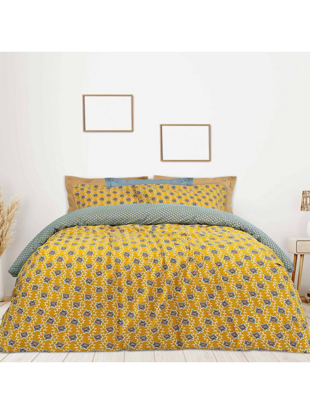 Das Home Κουβερλι Υπερδιπλο Casual 5402 Γαλαζιο - Ωχρα Γαλαζιο - Ωχρα