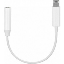ΑΝΤΑΠΤΟΡΑΣ ΚΙΝΗΤΟΥ QIHANG LIGHTNING ΣΕ AUX JACK 3.5MM - ΛΕΥΚΟ