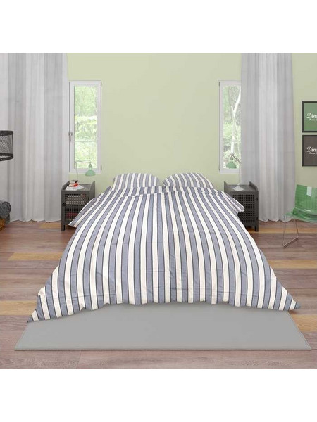 Dimcol Σετ Σεντόνια Μονά Βαμβακερά 160x240 Navy 158