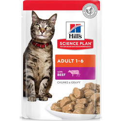 Hill's Science Plan Feline Adult Beef Pouch 85gr