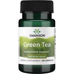 Swanson Green Tea Συμπλήρωμα Διατροφής με Πράσινο Τσάι 500mg 30 Κάψουλες